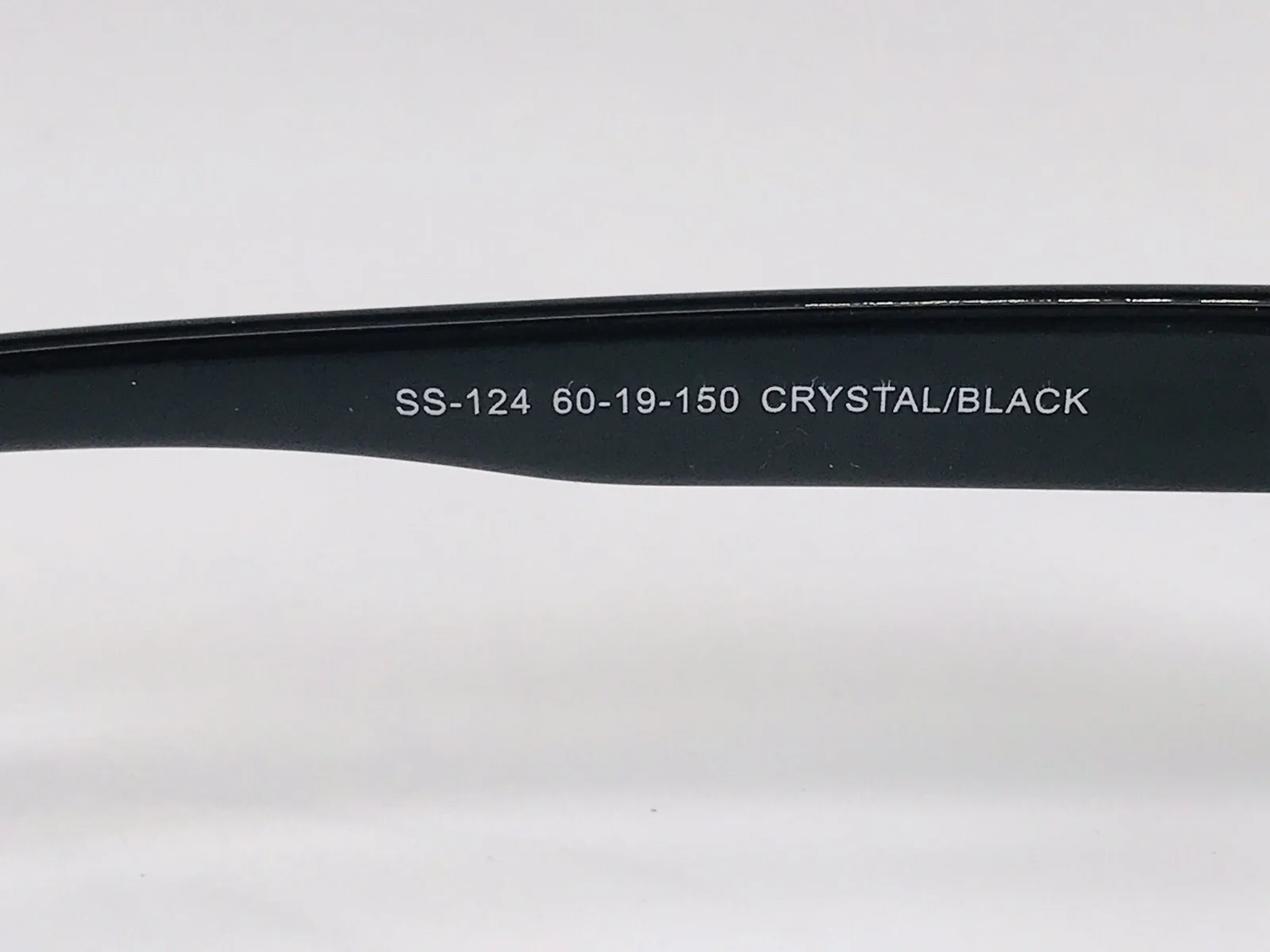 New SUCCESS SS-124 Crystal & Black Eyeglasses 60mm for The Stylish Large Man 2
